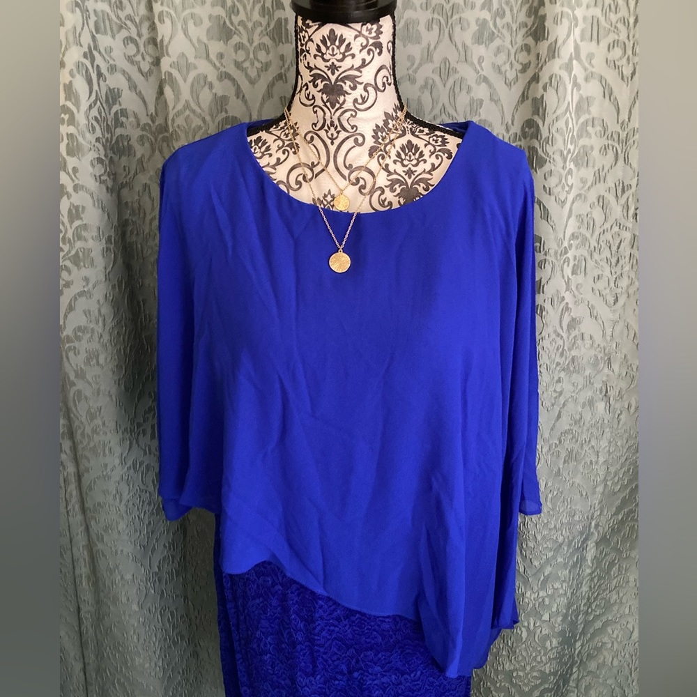 KimCurvy | NWT Women’s Bodycon Cape Semi Formal Floral Lace Dress - Picture 4 of 13